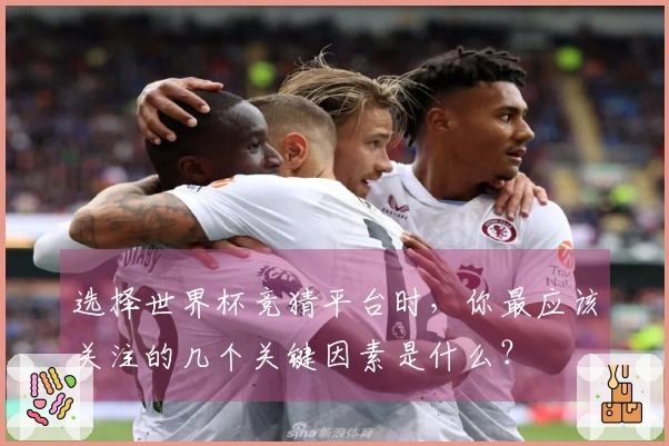选择世界杯竞猜平台时，你最应该关注的几个关键因素是什么？